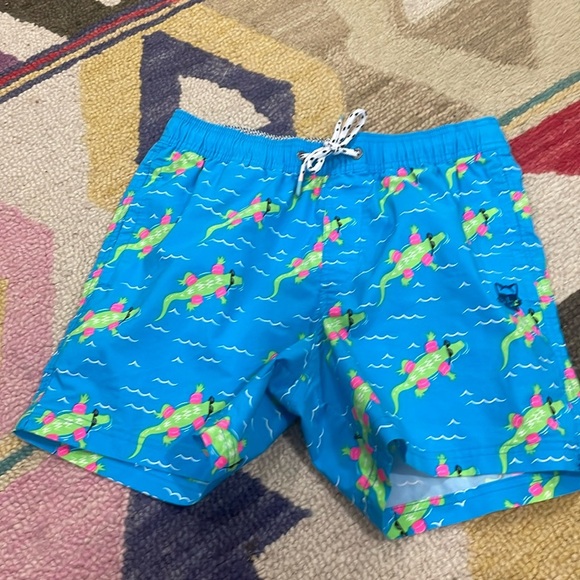 Party Pants Men’s Neon Lazy River Swim Trunks Board Shorts size small - Picture 6 of 14